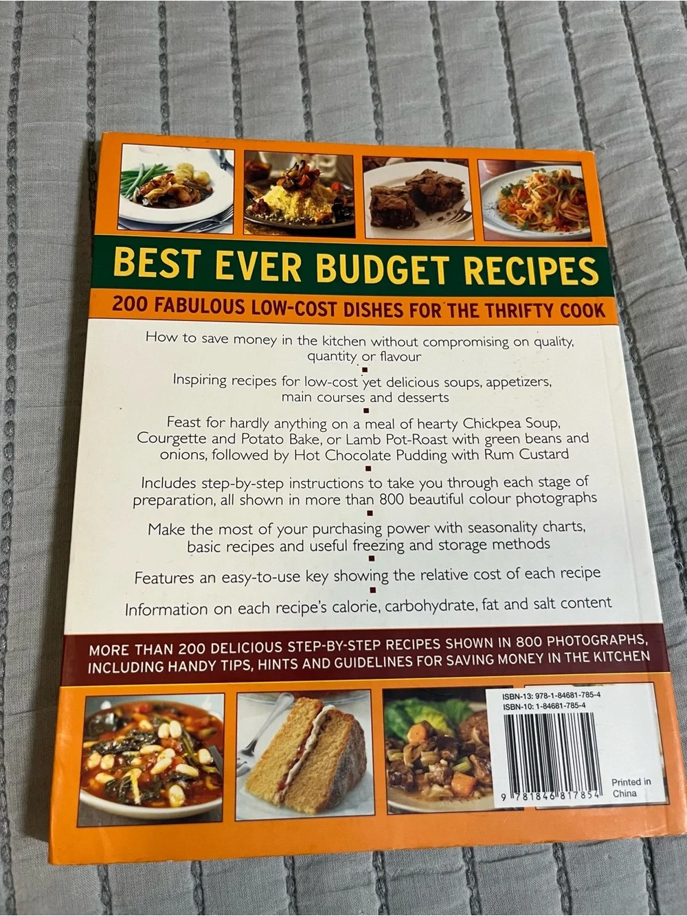 Doncaster Best Ever Budget Recipes - Orange & Green Cover